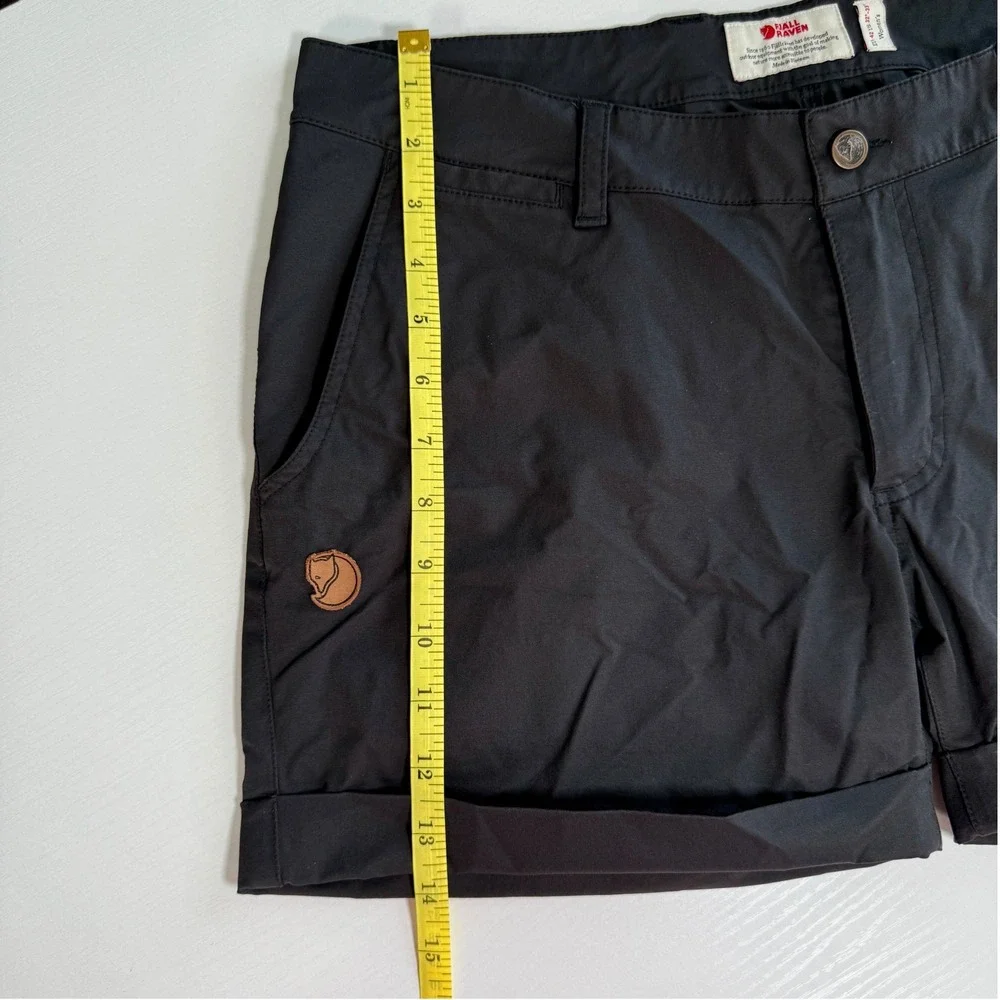 Fjallraven Womens High Coast Trail Shorts Black Hiking Outdoor EU‎ 42 US 32-33